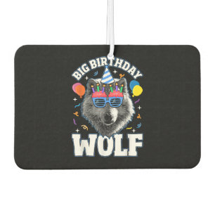 Désodorisant Pour Voiture Grand Loup d'anniversaire pour les loups