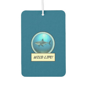 Désodorisant Pour Voiture Grand requin blanc bleu Auto/Camion Air Freshener