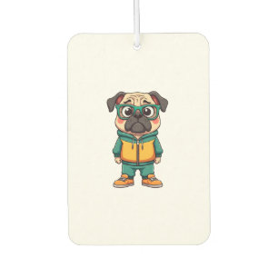 Désodorisant Pour Voiture Graphisme de mode streetwear de chien Pug de style