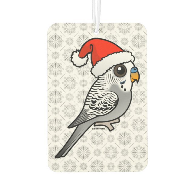 Désodorisant Pour Voiture Grey Budgie Santa Claus (Dos)