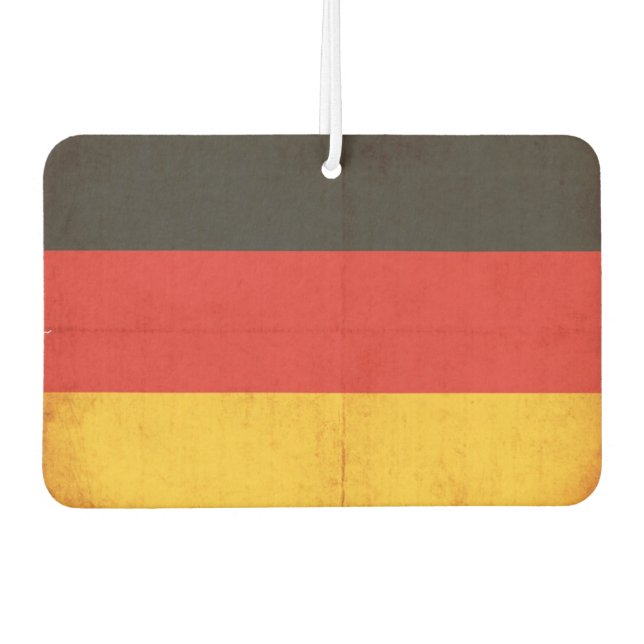 Désodorisant Pour Voiture Grunge Drapeau De L'Allemagne (Devant)