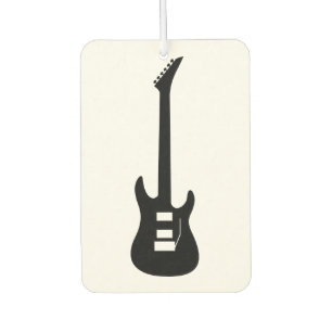 Désodorisant Pour Voiture Guitare électrique noire solide