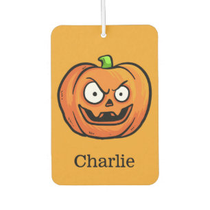 Désodorisant Pour Voiture Halloween Citrouille nom personnalisé air france