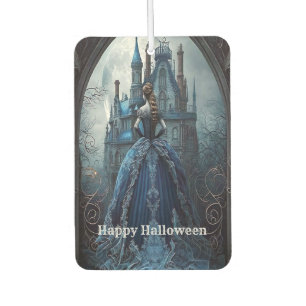 Désodorisant Pour Voiture Halloween Maison hantée Bleue nuit effrayant