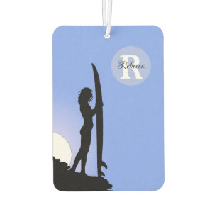 Désodorisant Pour Voiture HAMbyWG - Monogramme de fille surfeuse