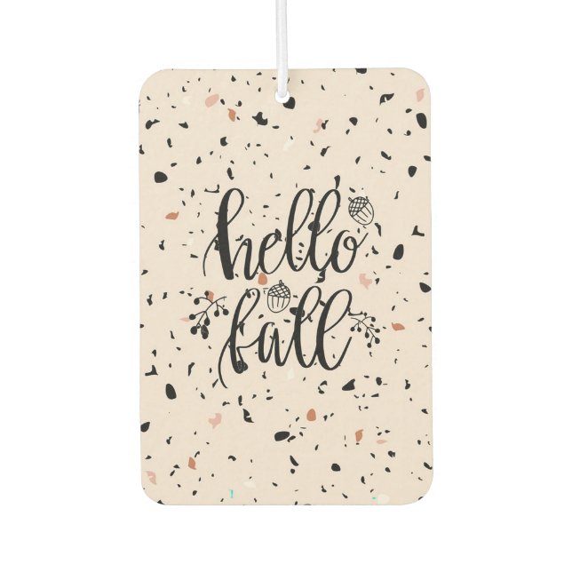 Désodorisant Pour Voiture "Hello Fall" (Devant)