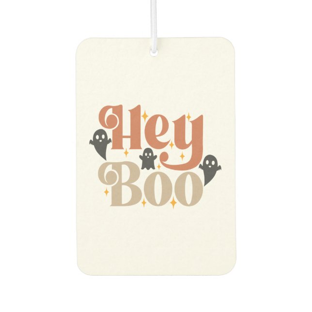 Désodorisant Pour Voiture Hey Boo Boho Halloween Hey Boo Ghost (Devant)