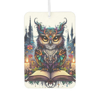 Désodorisant Pour Voiture Hibou livresque magique