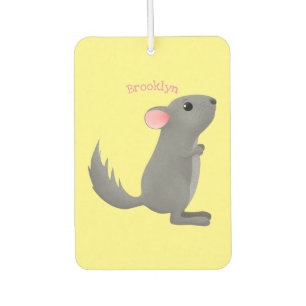 Désodorisant Pour Voiture Illustration de chinchilla gris mignon