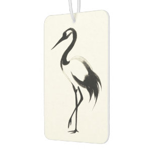 Désodorisant Pour Voiture Illustration de grue d'encre - Design de pinceau z