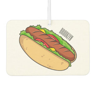 Désodorisant Pour Voiture Illustration de Hot dog