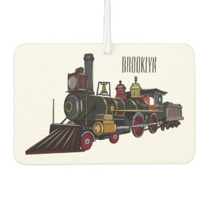 Désodorisant Pour Voiture Illustration de la locomotive à vapeur