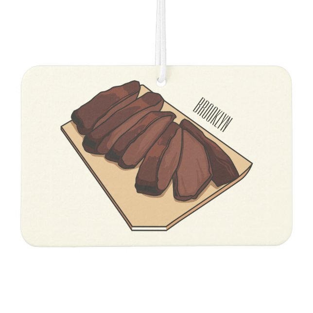 Désodorisant Pour Voiture Illustration de la poitrine de boeuf (Devant)