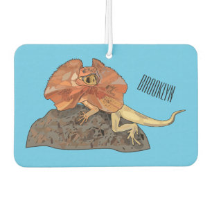 Désodorisant Pour Voiture Illustration de lézard à col frisé