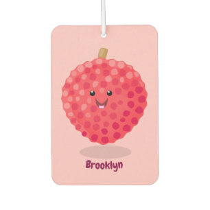 Désodorisant Pour Voiture Illustration de litchee rose mignon