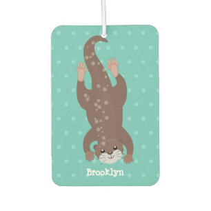 Désodorisant Pour Voiture Illustration de plongée de loutre mignonne