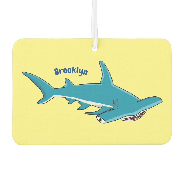 Désodorisant Pour Voiture Illustration de requin marteau (Devant)