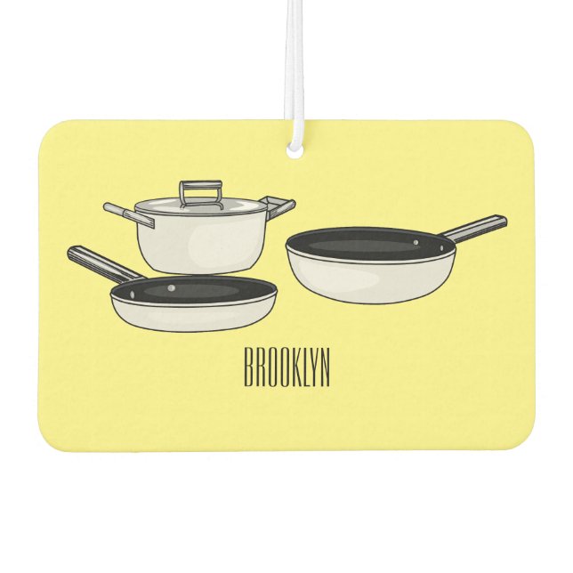 Désodorisant Pour Voiture Illustration des jeux de cuisine (Devant)