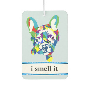 Désodorisant Pour Voiture Illustration drôle de Bouledogue Français