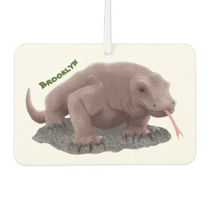 Désodorisant Pour Voiture Illustration du dragon de Komodo