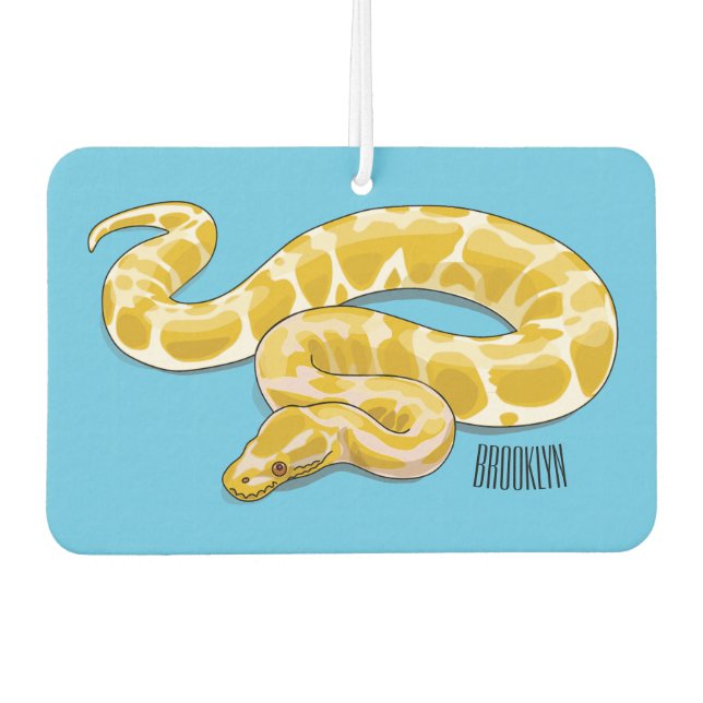 Désodorisant Pour Voiture Illustration du serpent python birman (Devant)