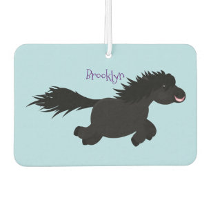 Désodorisant Pour Voiture Illustration d'un poney de Shetland mignon