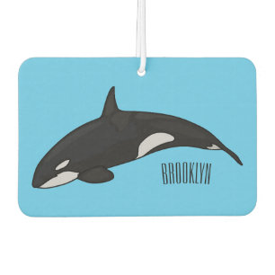 Désodorisant Pour Voiture Illustration d'une baleine tueuse