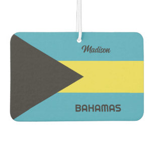 Désodorisant Pour Voiture Indicateur Bahamas du nom personnalisé