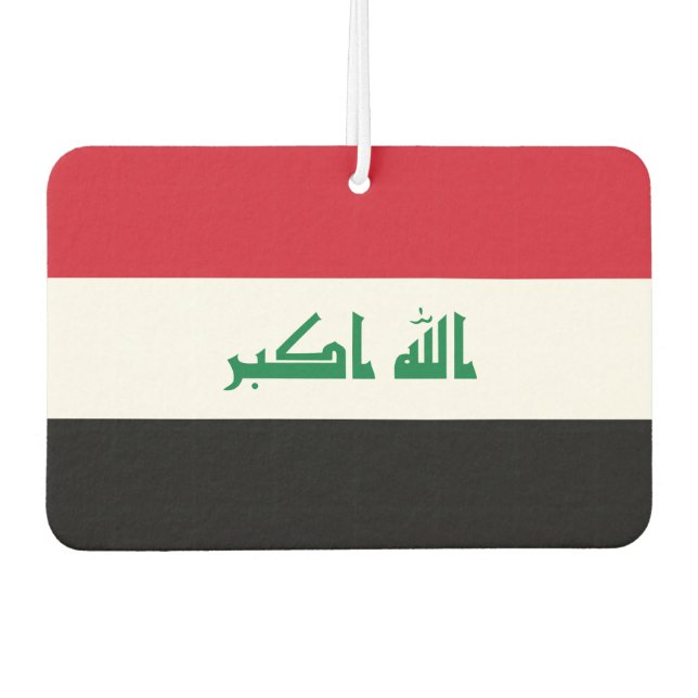 Désodorisant Pour Voiture Indicateur mondial de l'Irak (Devant)