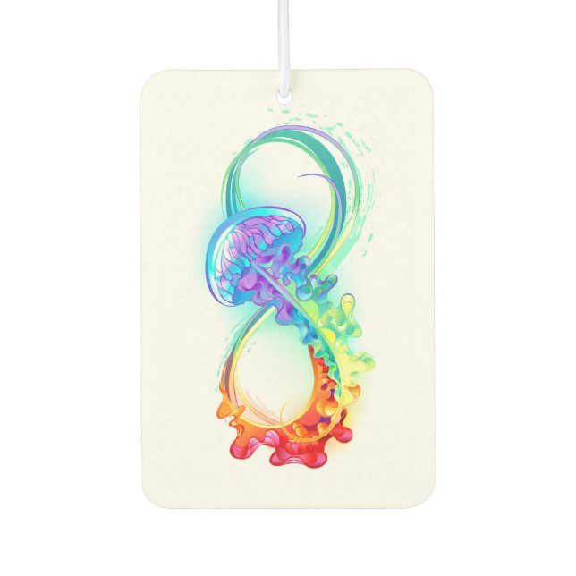 Désodorisant Pour Voiture Infinity avec Rainbow Jellyfish (Devant)
