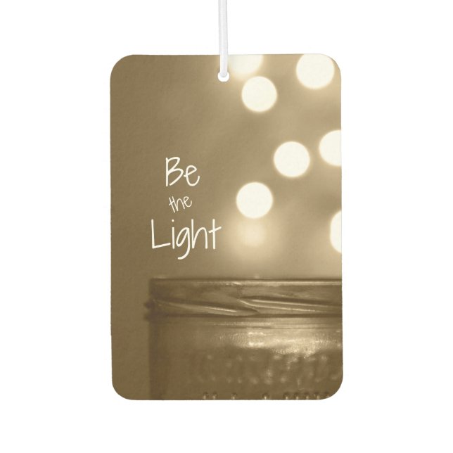 Désodorisant Pour Voiture Inspirational Be the Light Cote (Devant)