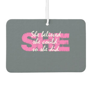 Désodorisant Pour Voiture Inspirationnelle et motivationnelle Elle cite Grey