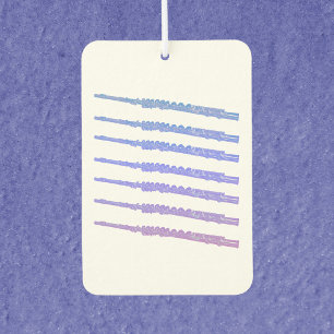 Désodorisant Pour Voiture Instrument de musique fluide rose bleu violet