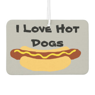 Désodorisant Pour Voiture J'Aime Les Chiens Chauds