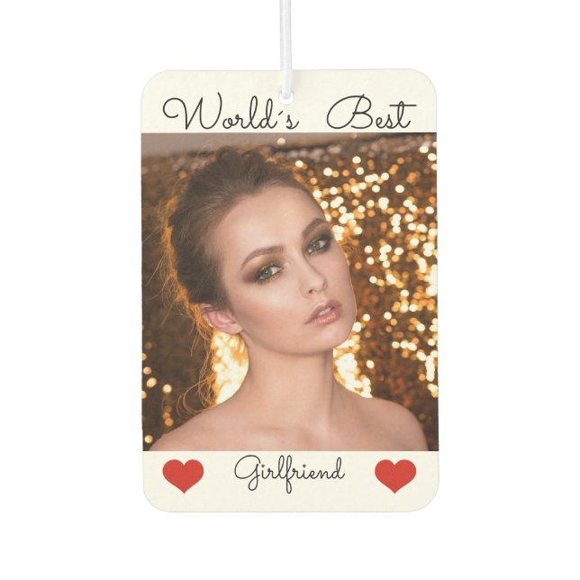 Désodorisant Pour Voiture J'aime ma petite amie Air Freshener (Devant)