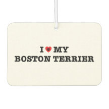 Je Coeur Mon Boston Terrier Car Air Freshener