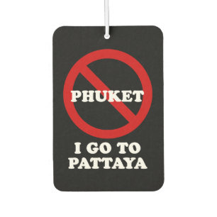 DÉSODORISANT POUR VOITURE JE VAIS À PATTAYA