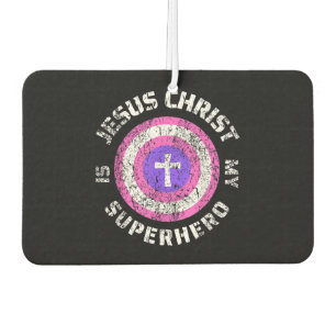 Désodorisant Pour Voiture Jésus Christ est mon super-héros Jésus