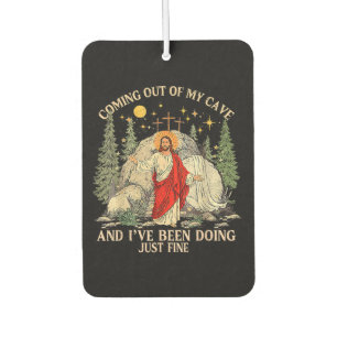Désodorisant Pour Voiture Jésus sortant de ma grotte