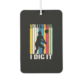 Désodorisant Pour Voiture Joueur de volley-ball | Volleyball Je L'Ai Creusé