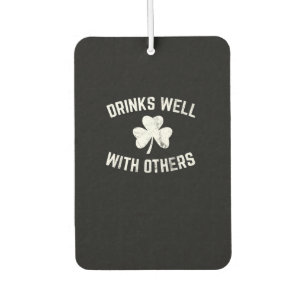 Désodorisant Pour Voiture Jour de la Saint Patrick Drôle Boire Chemise Boiss