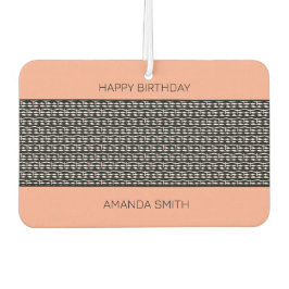 Désodorisant Pour Voiture Joyeux anniversaire, mignon Motif d'Afrique ethniq