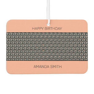 Désodorisant Pour Voiture Joyeux anniversaire, mignon Motif d'Afrique ethniq
