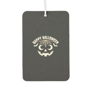 Désodorisant Pour Voiture Joyeux Halloween Citrouille Visage Design_1