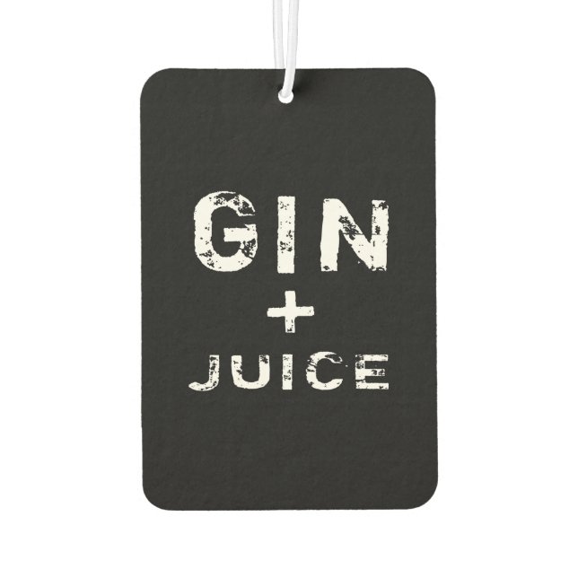 DÉSODORISANT POUR VOITURE JUS DE GIN (Dos)