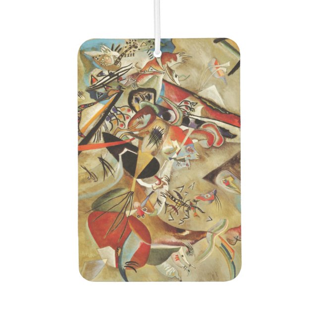 Désodorisant Pour Voiture Kandinsky Composition Peinture Abstraite (Devant)