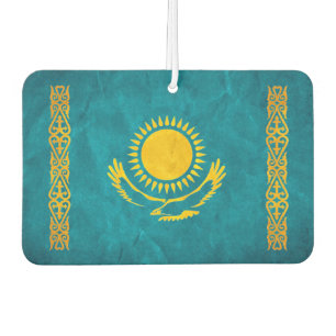 Désodorisant Pour Voiture " Kazakhstan : 1992/aujourd'hui - Flaggen Design