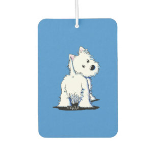 Désodorisant Pour Voiture KiniArt Westie Fluffybutt