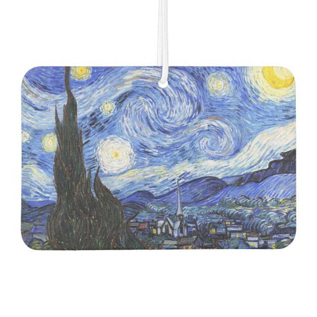Désodorisant Pour Voiture La nuit étoilée de Van Gogh (Devant)