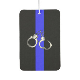 Désodorisant Pour Voiture La police menotte Blue Line mince